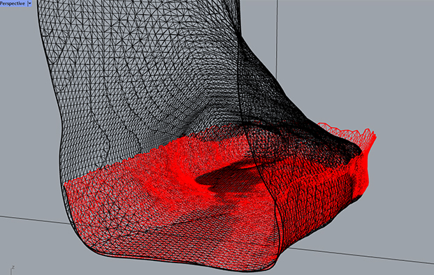 Insole cutting parts