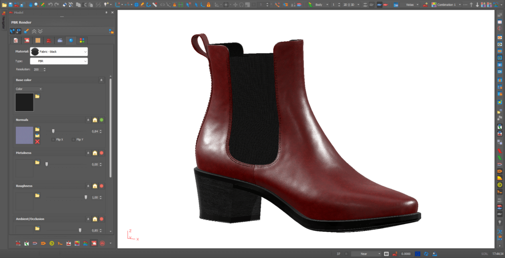 Dynamic visualization of your 3D shoe model with maximum realism